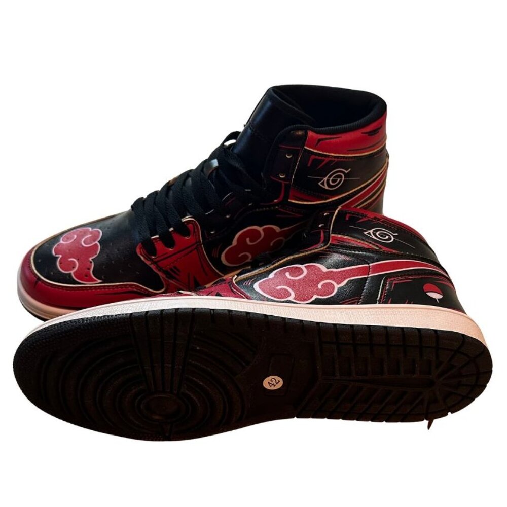 NARUTO 🔥 - Red and Black High-Top Athletic Shoes. Unisex /Very cool/New - Picture 2 of 3